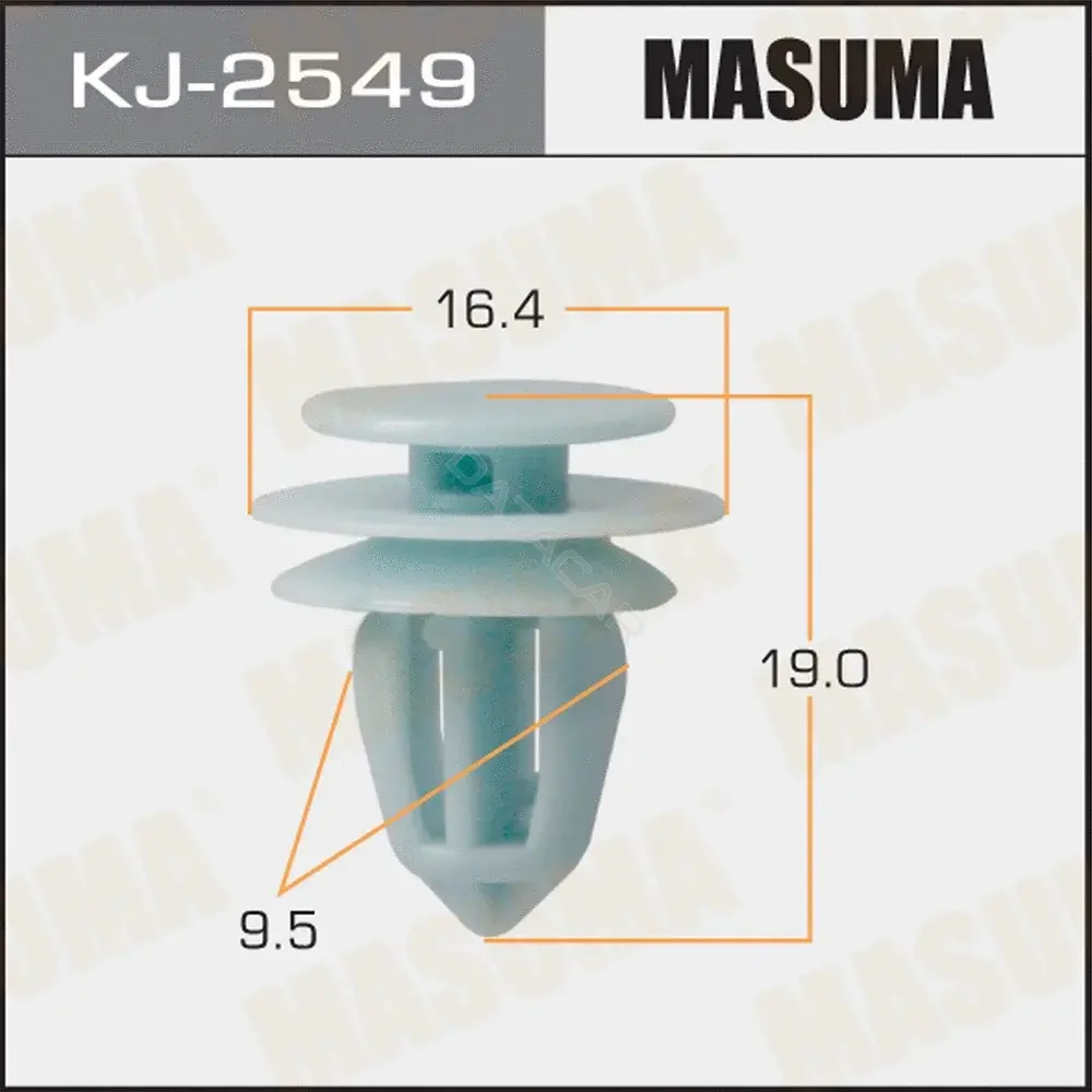 Клипса молдинга MASUMA KJ-2549