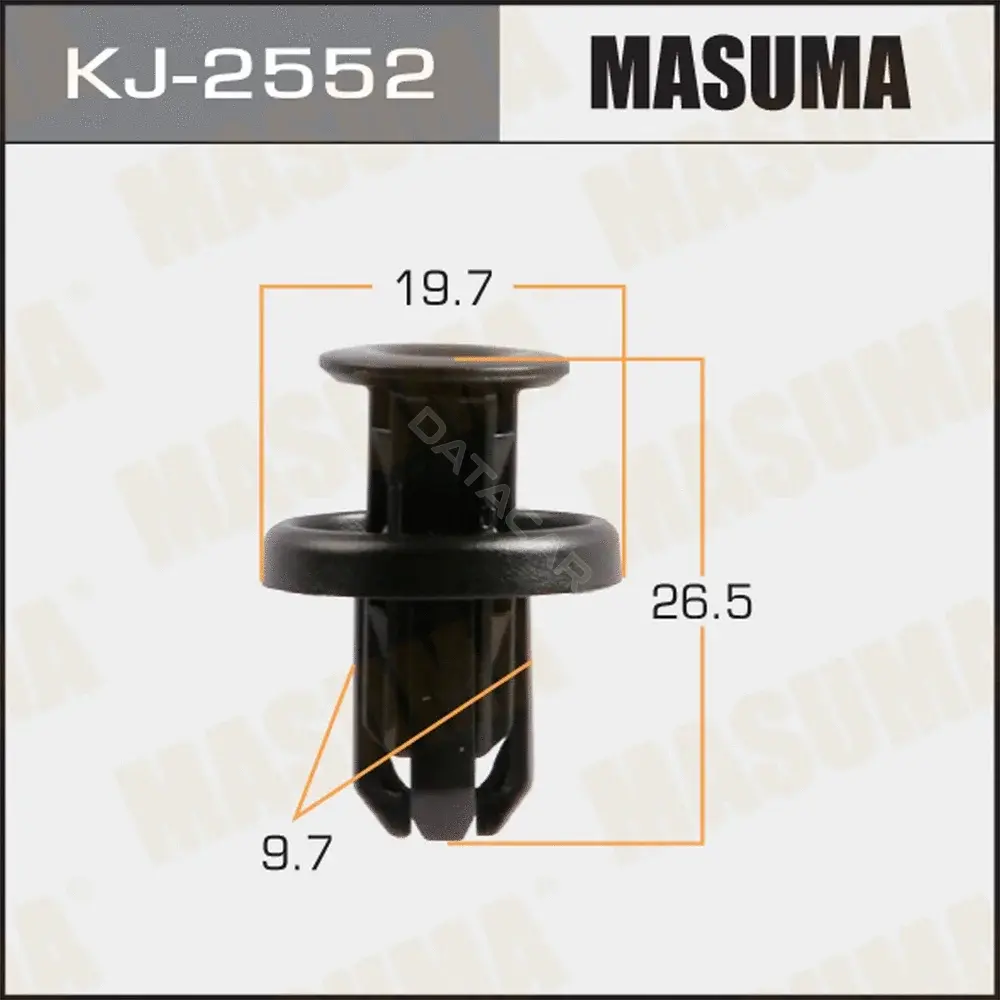 Клипса молдинга MASUMA KJ-2552