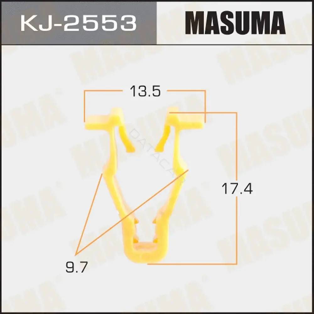 Клипса молдинга MASUMA KJ-2553