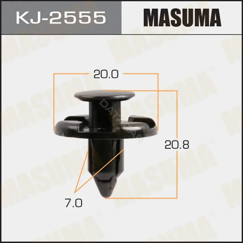 Клипса молдинга MASUMA KJ-2555