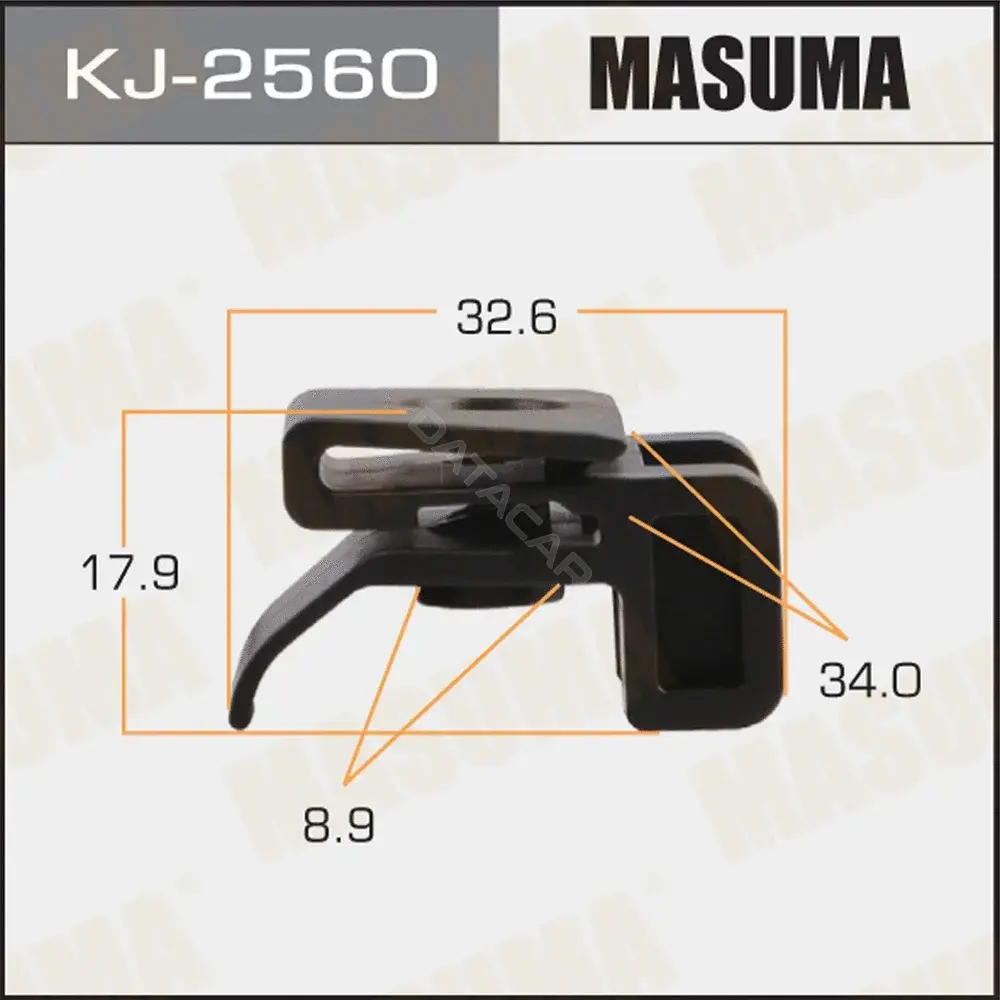 Клипса молдинга MASUMA KJ-2560