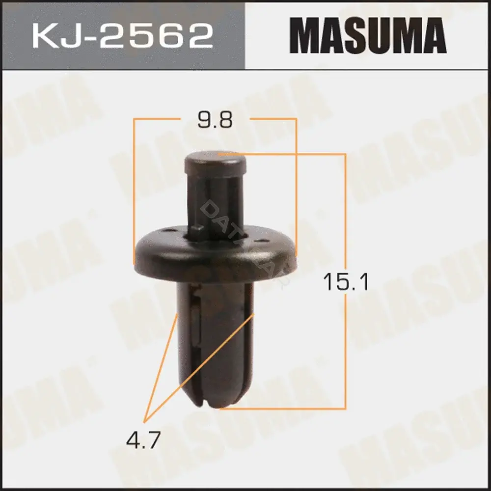 Клипса молдинга MASUMA KJ-2562