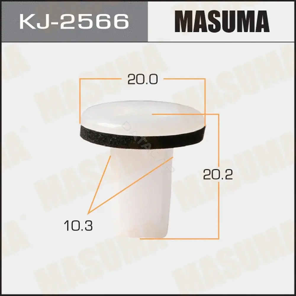 Клипса молдинга MASUMA KJ-2566