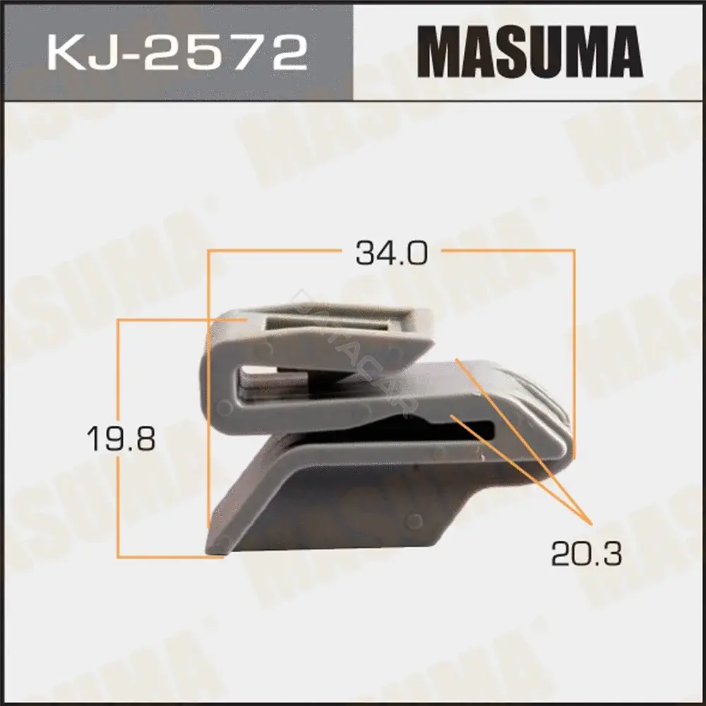 Клипса молдинга MASUMA KJ-2572