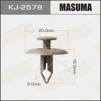Клипса молдинга MASUMA KJ-2578