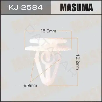 Клипса молдинга MASUMA KJ-2584