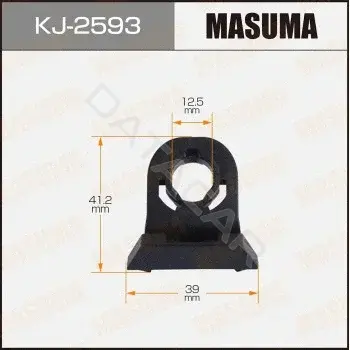 Клипса молдинга MASUMA KJ-2593