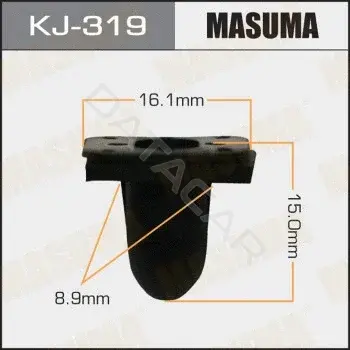 Клипса молдинга MASUMA KJ-319