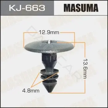 Клипса молдинга MASUMA KJ-663