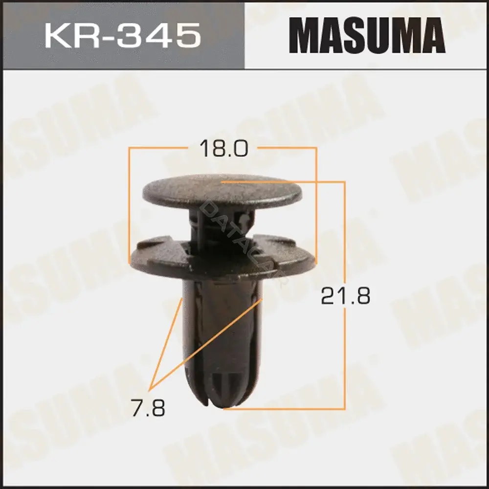 Клипса молдинга MASUMA KR-345