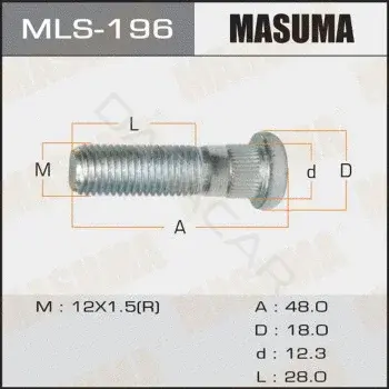 Болт колесный MASUMA MLS-196