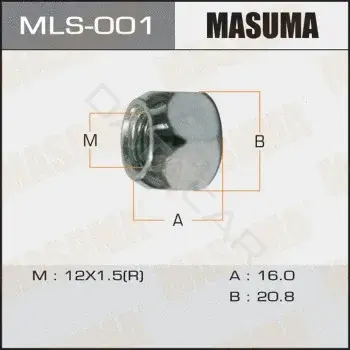 Гайка колеса MASUMA MLS-001