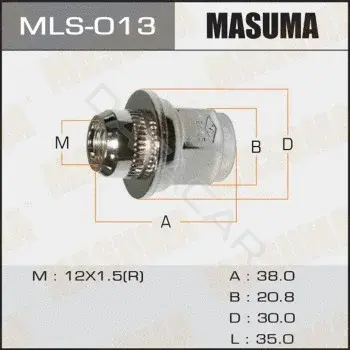 Гайка колеса MASUMA MLS-013