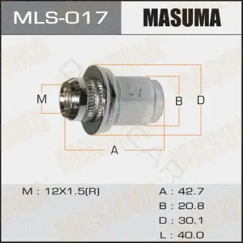 Гайка колеса MASUMA MLS-017