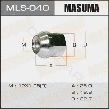 Гайка колеса MASUMA MLS-040