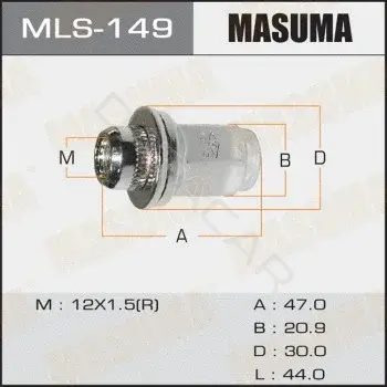Гайка колеса MASUMA MLS-149