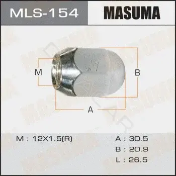 Гайка колеса MASUMA MLS-154