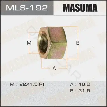 Гайка колеса MASUMA MLS-192