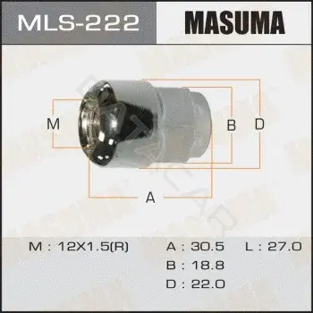 Гайка колеса MASUMA MLS-222