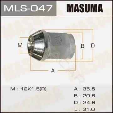 Гайка колеса MASUMA MLS-047