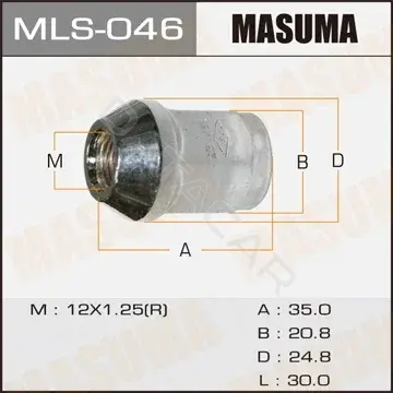 Гайка колеса MASUMA MLS-046