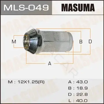 Гайка колеса MASUMA MLS-049
