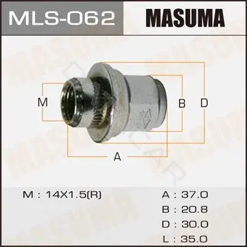 Гайка колеса MASUMA MLS-062