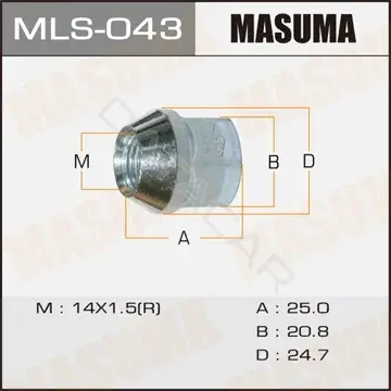 Гайка колеса MASUMA MLS-043