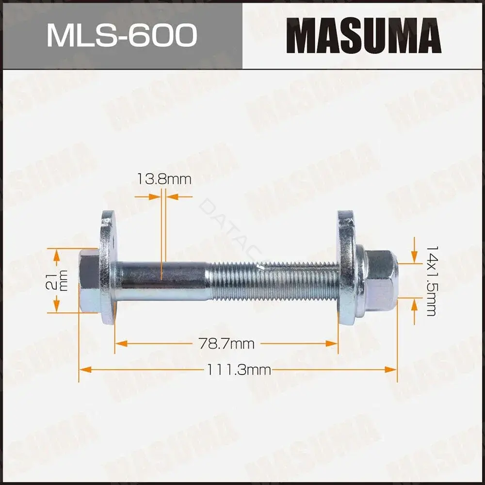 Болт подвески MASUMA MLS-600