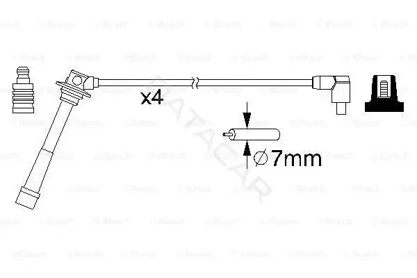 Высоковольтные провода BOSCH 0986357198