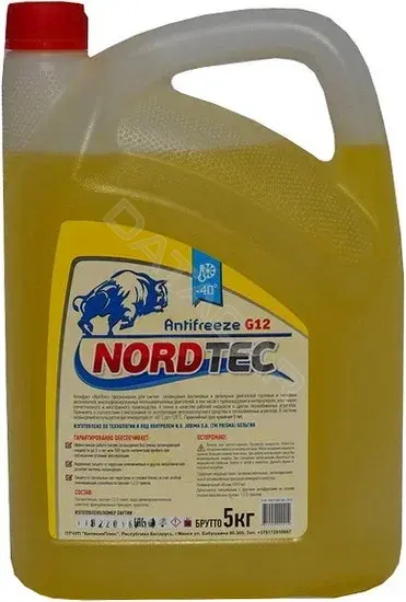 Антифриз NORDTEC NORDTECANTIFREEZE-40G12желтый5кг