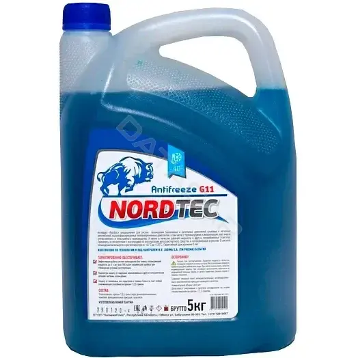 Антифриз NORDTEC NORDTECANTIFREEZE-40G11синий5кг(конц.)