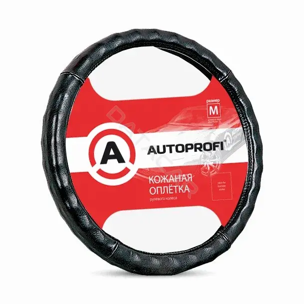 Оплетка на руль \ Чехол на руль AUTOPROFI AP-765BK(M)