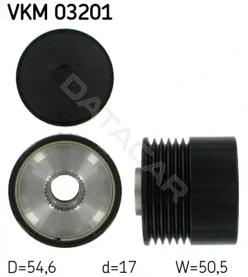 Шкив генератора SKF VKM03201