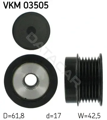 Шкив генератора SKF VKM03505