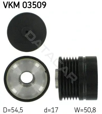 Шкив генератора SKF VKM03509