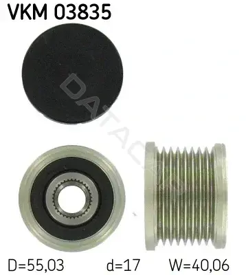 Шкив генератора SKF VKM03835