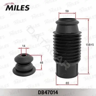 Пыльники и отбойники амортизатора MILES DB47014