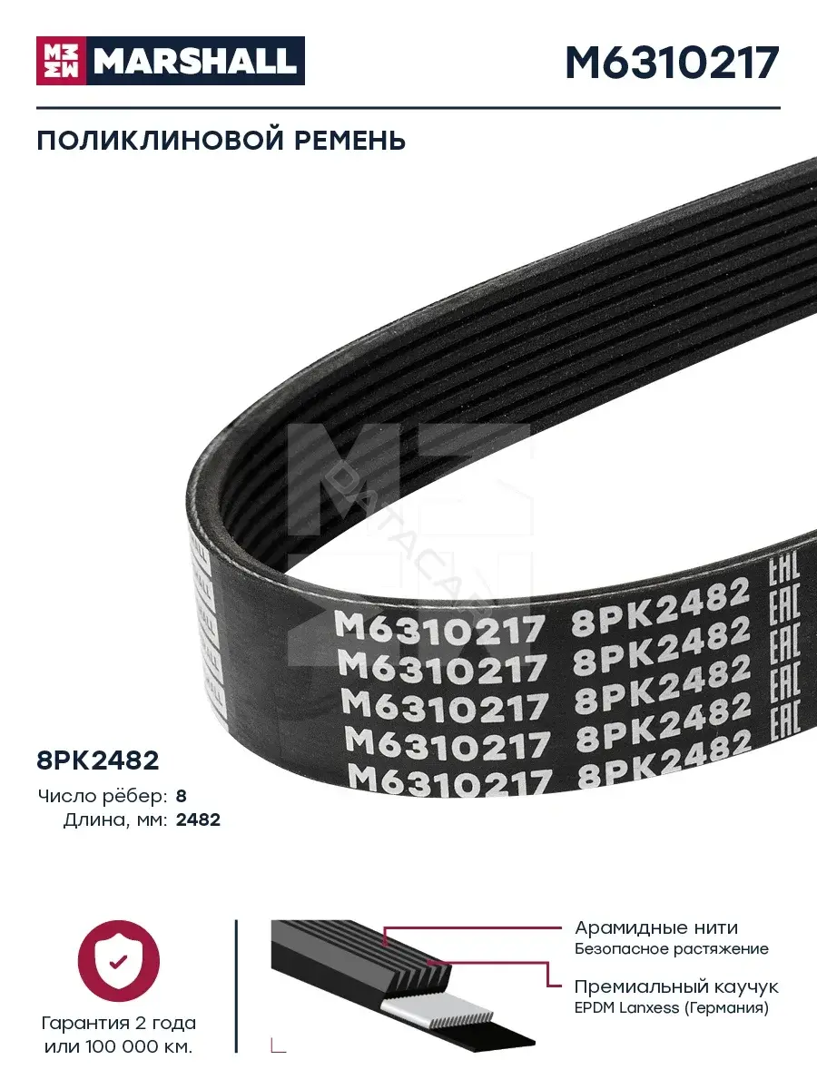 Ремень ручейковый MARSHALL M6310217