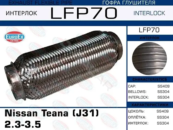Гофра глушителя EUROEX LFP70