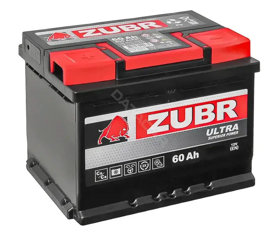 Аккумулятор ZUBR ZU601