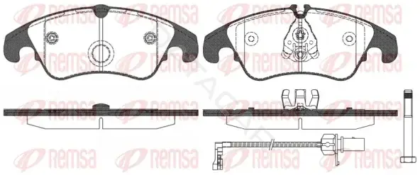 Тормозные колодки REMSA 1304.31