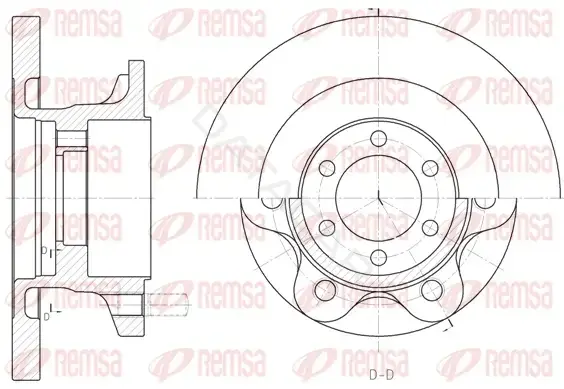 Тормозные диски REMSA 6500.00