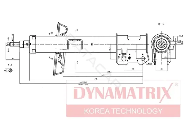 Амортизаторы DYNAMATRIX DSA334949
