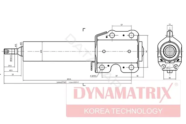 Амортизаторы DYNAMATRIX DSA335810