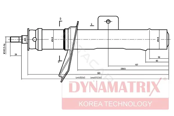 Амортизаторы DYNAMATRIX DSA633839