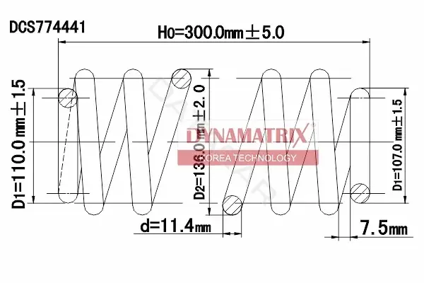 Пружины DYNAMATRIX DCS774441