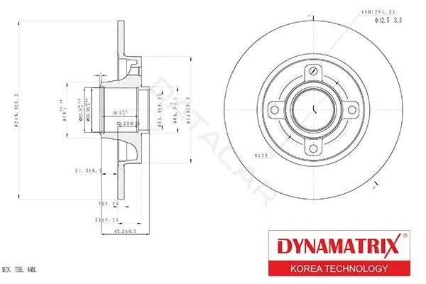 Тормозные диски DYNAMATRIX DBD1560