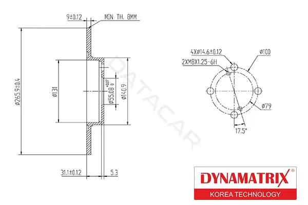 Тормозные диски DYNAMATRIX DBD1576