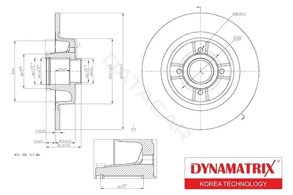 Тормозные диски DYNAMATRIX DBD1641